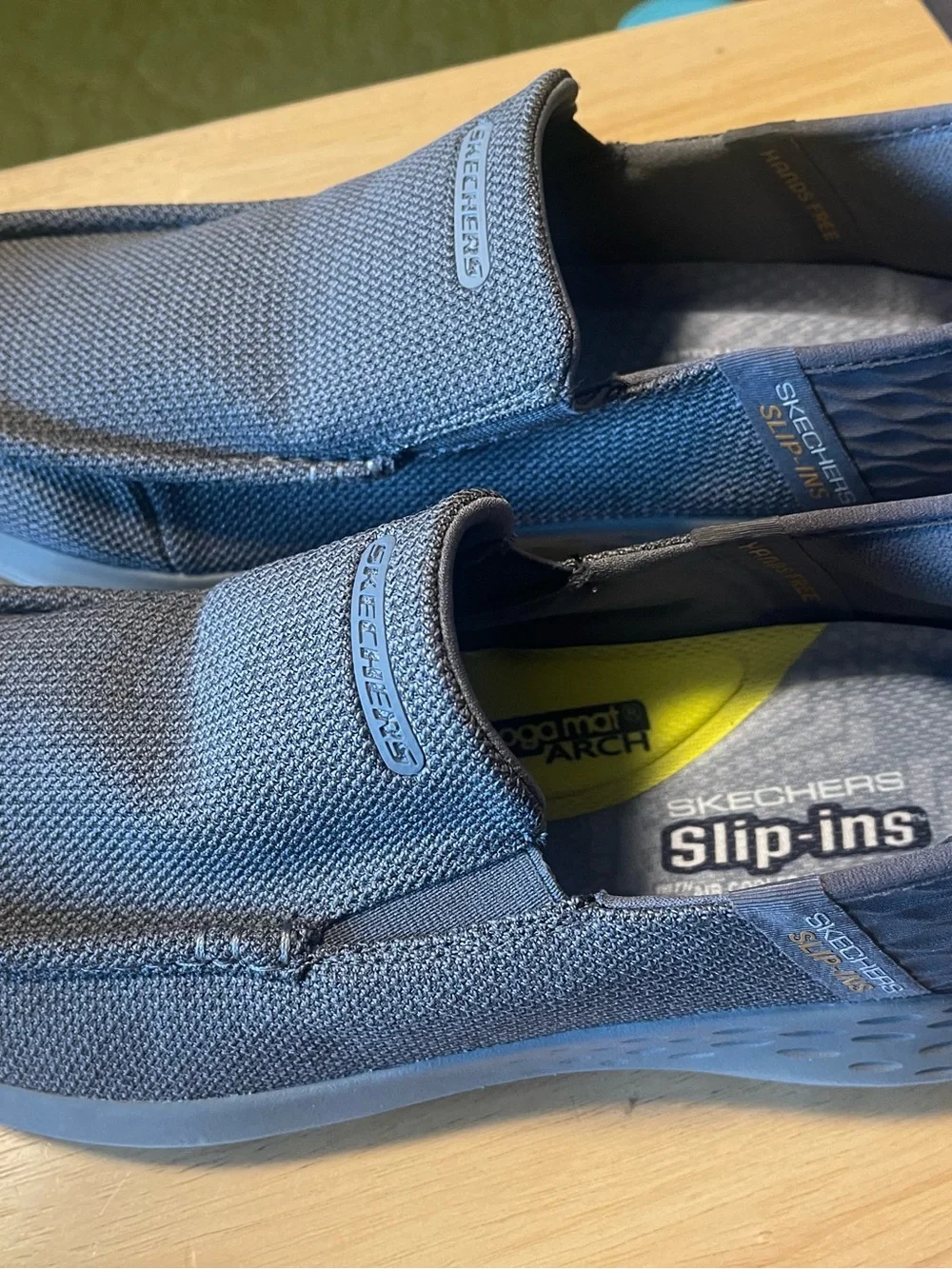 Skechers Slip-ins Hands Free Gray Slip-On Memory Foam Lightweight Mens 10.5